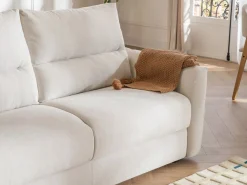 Maison Céphy Sofá - 3 Plazas|Sofá de 3 plazas convertible exprés tejido chenilla 13 cm DOVENA de