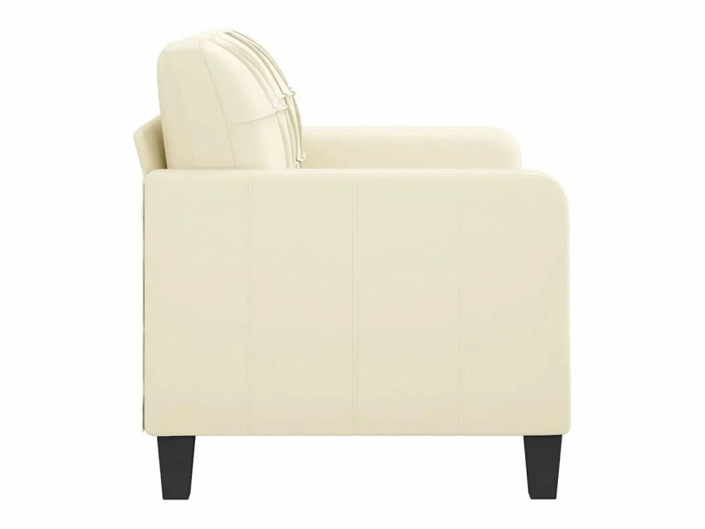 vidaxl Sofá De Piel|Sofá de 2 plazas de cuero sintético color 120 cm