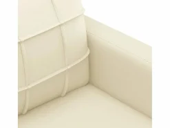 vidaxl Sofá De Piel|Sofá de 2 plazas de cuero sintético color 120 cm