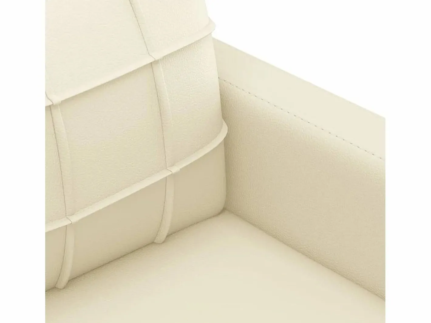 vidaxl Sofá De Piel|Sofá de 2 plazas de cuero sintético color 120 cm