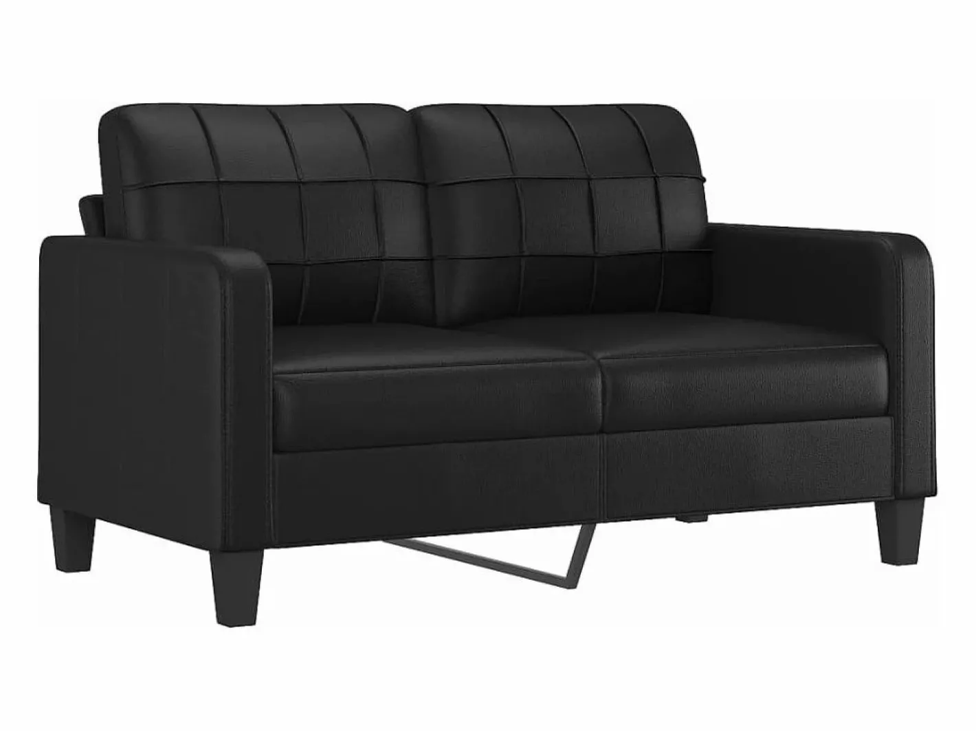 Clicnbuy Sofás De Piel Sintética|Sofá de 2 plazas de cuero sintético 140 cm
