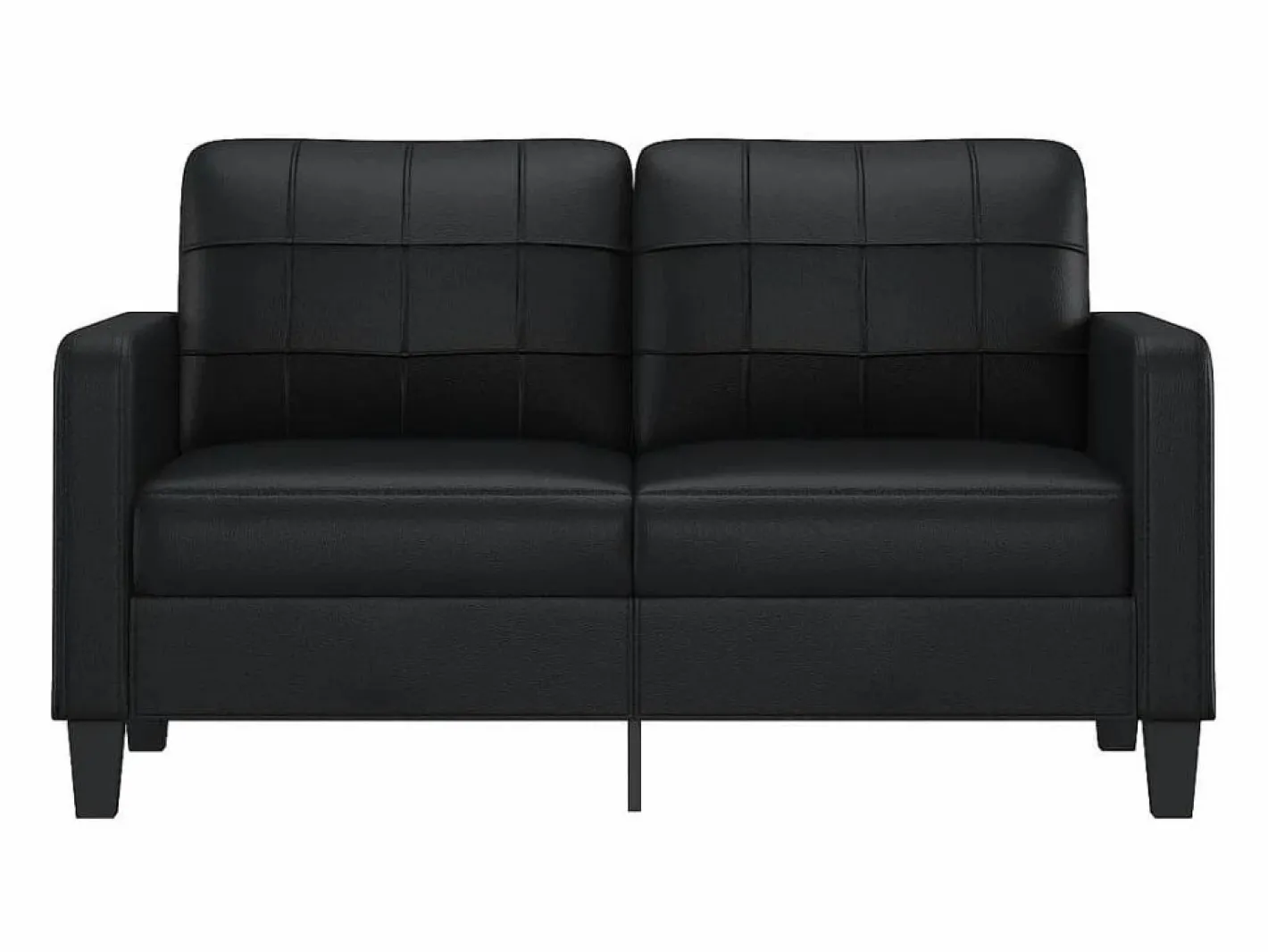 Clicnbuy Sofás De Piel Sintética|Sofá de 2 plazas de cuero sintético 140 cm