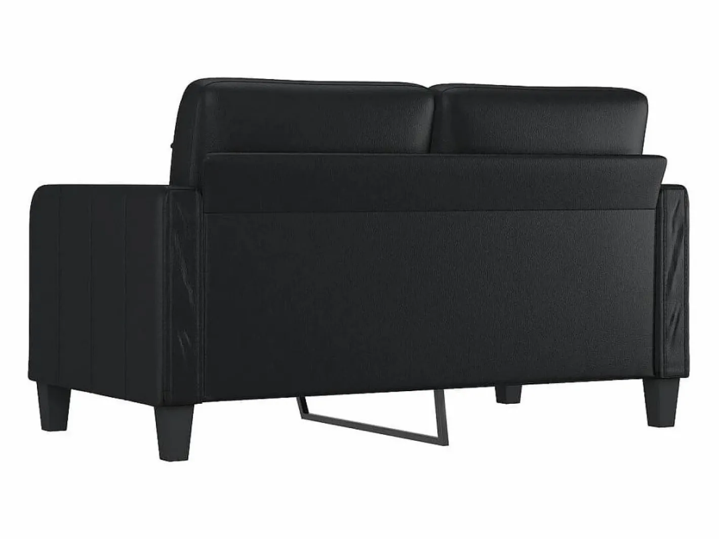 Clicnbuy Sofás De Piel Sintética|Sofá de 2 plazas de cuero sintético 140 cm
