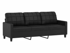 Sofá de 3 plazas de cuero sintético 180 cm^vidaxl New
