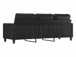 Clicnbuy Sofás De Piel Sintética|Sofá de 3 plazas de cuero sintético 180 cm