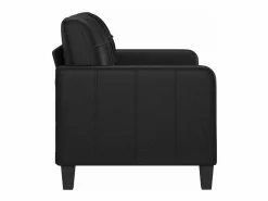vidaxl Sofá de 2 plazas de cuero sintético 120 cm Negro Outlet