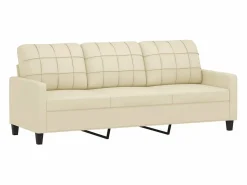 Sofá de 3 plazas de cuero sintético color 180 cm^Clicnbuy Hot