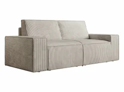 Vente-unique Sofá de 2 plazas de pana diseño AMELIA Beige Discount