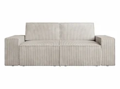 Vente-unique Sofá de 2 plazas de pana diseño AMELIA Beige Discount