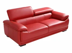Sofá de 3 plazas de piel de becerro - MACELO -^Vente-unique Clearance