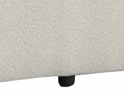 Vente-unique Sofá de 3 plazas de tela bouclé BASILIANA Blanco Discount