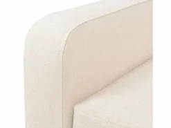 Clicnbuy Sofá de 3 plazas de tela color crema Blanco New