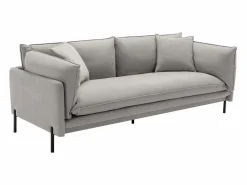 Sofá de 3 plazas de tela color . Asiento de plumas. CORFINO^Vente-unique Discount