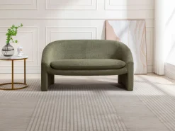 Sofá de 2 plazas de tela color estilo diseño OSSANA^Vente-unique Sale