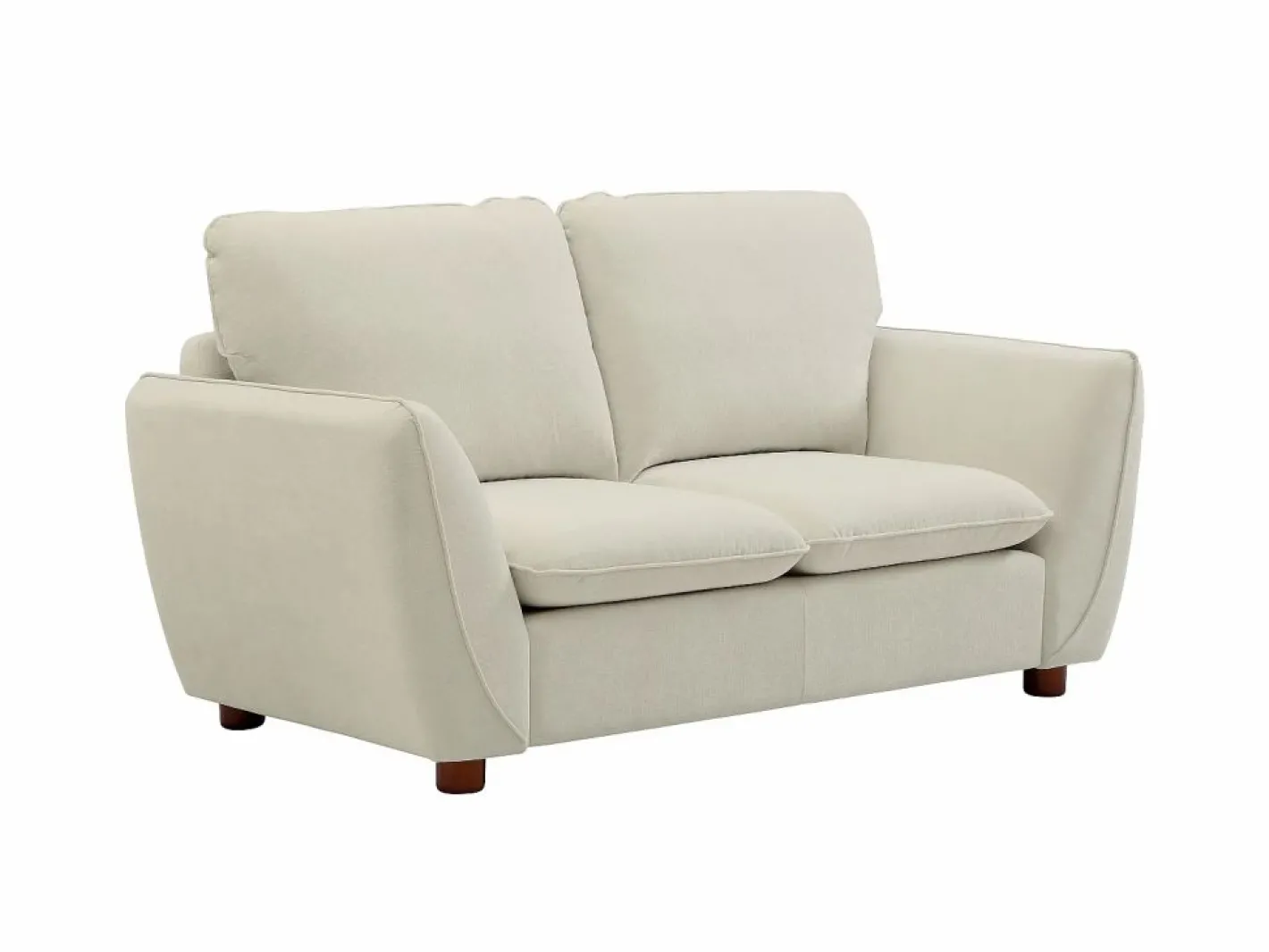 Vente-unique Sofá de 2 plazas de tela color MENARDIA Blanco roto Sale
