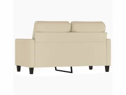 Clicnbuy Sofá de 2 plazas de tela color 120 cm Crema Hot