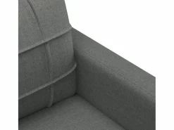 vidaxl Sofá de 2 plazas de tela oscuro 140 cm Gris Online