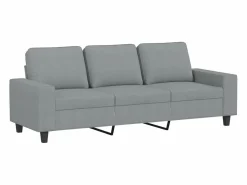 Sofá de 3 plazas de tela claro 180 cm^Clicnbuy Hot