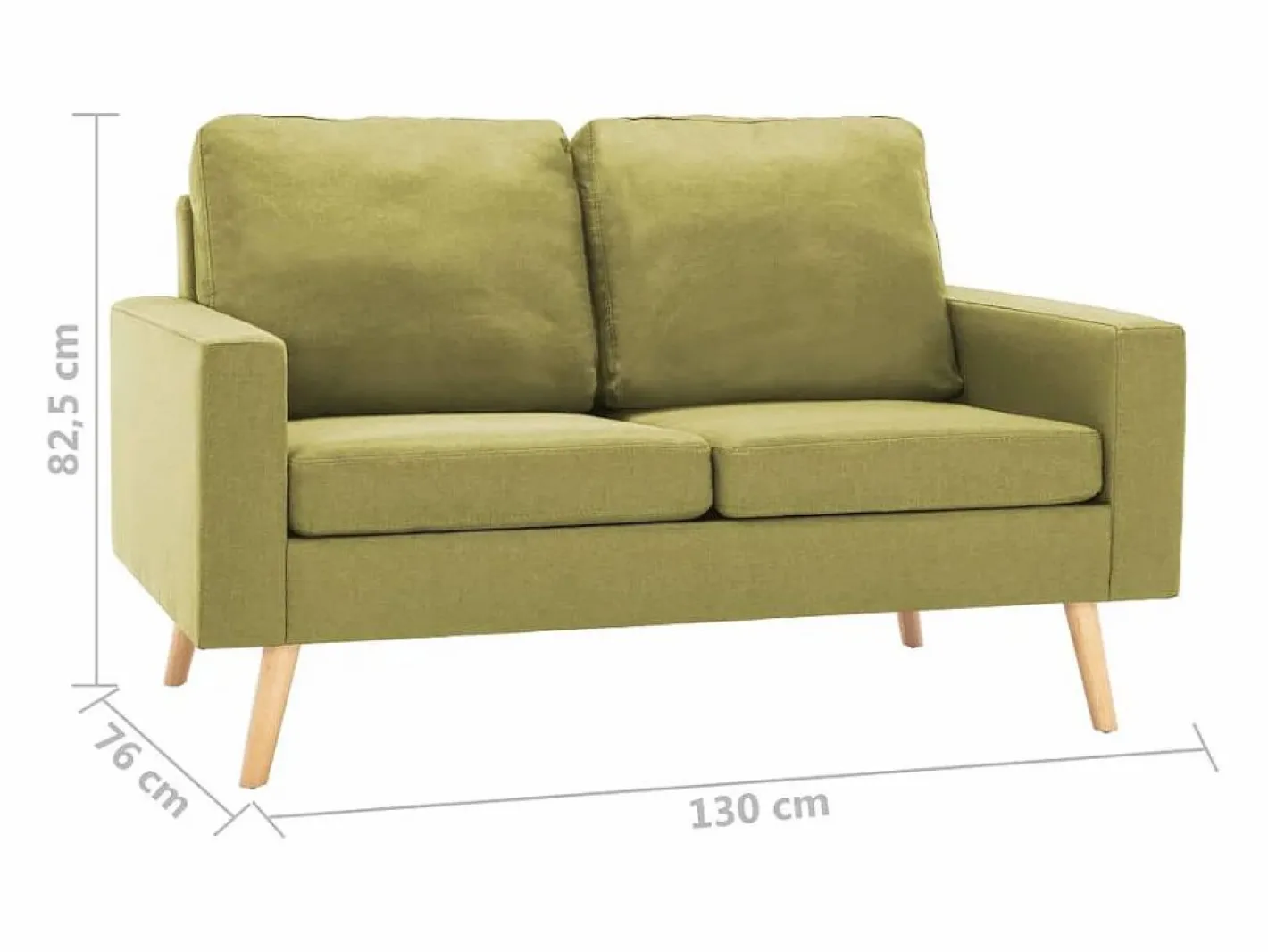 Sofá de 2 plazas de tela^Clicnbuy Outlet