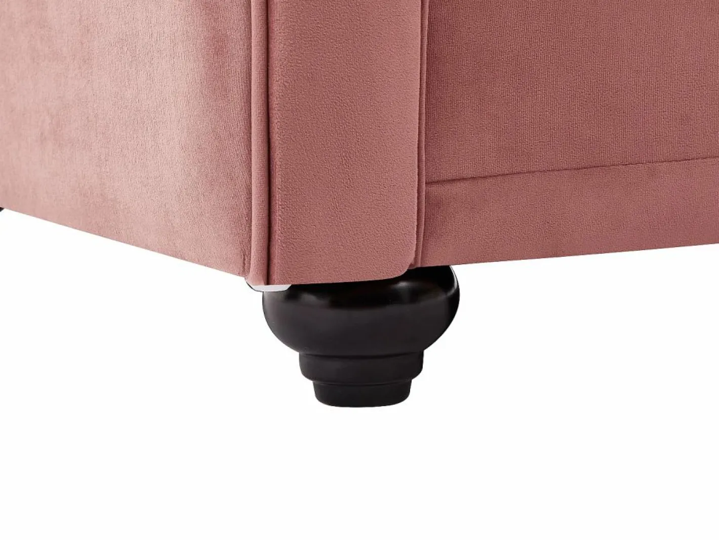 Sofá de 2 plazas de terciopelo rosa pastel CHESTERFIELD^Vente-unique Discount