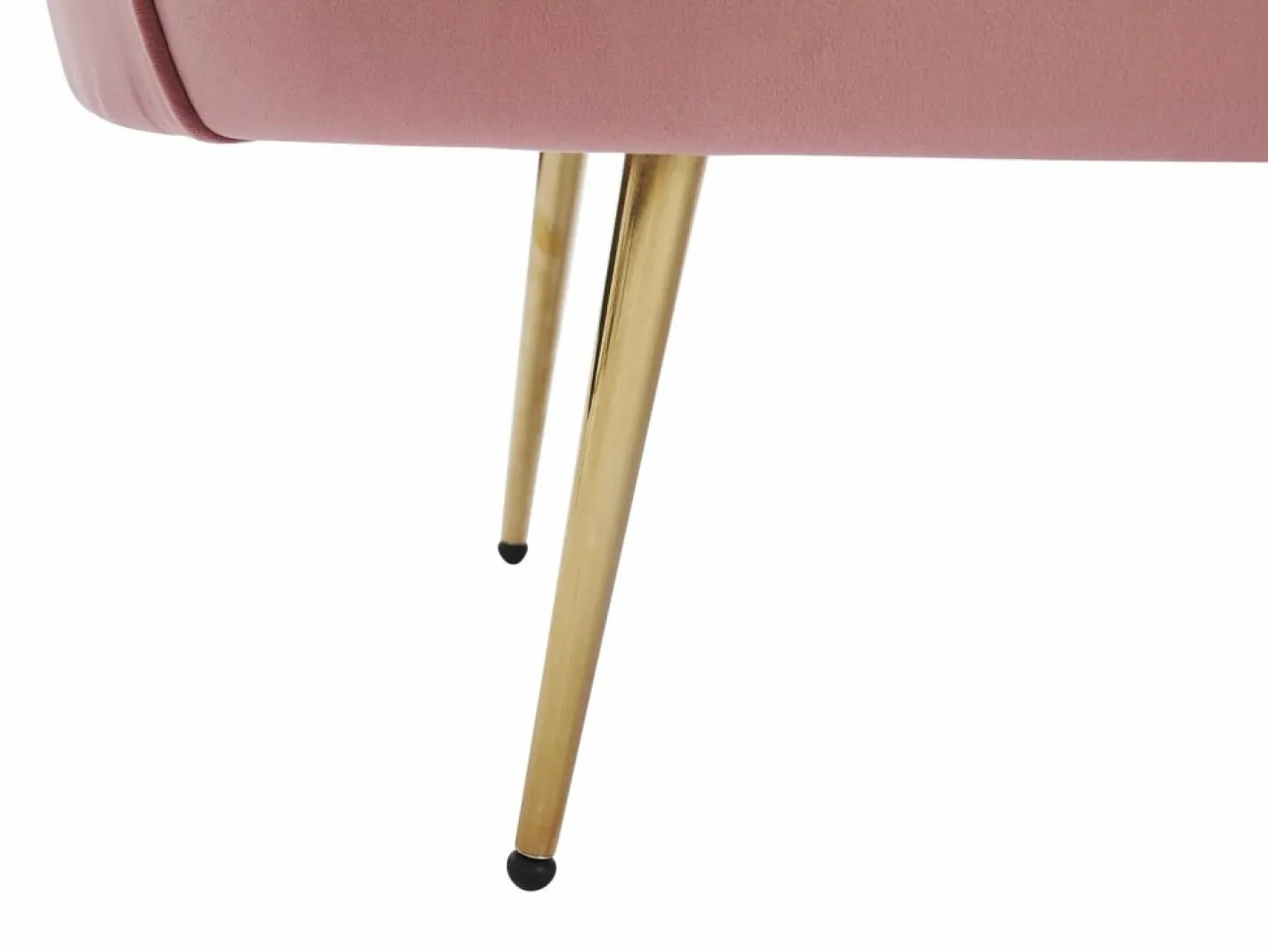Vente-unique Sofá de 2 plazas de terciopelo DANDELION Rosa