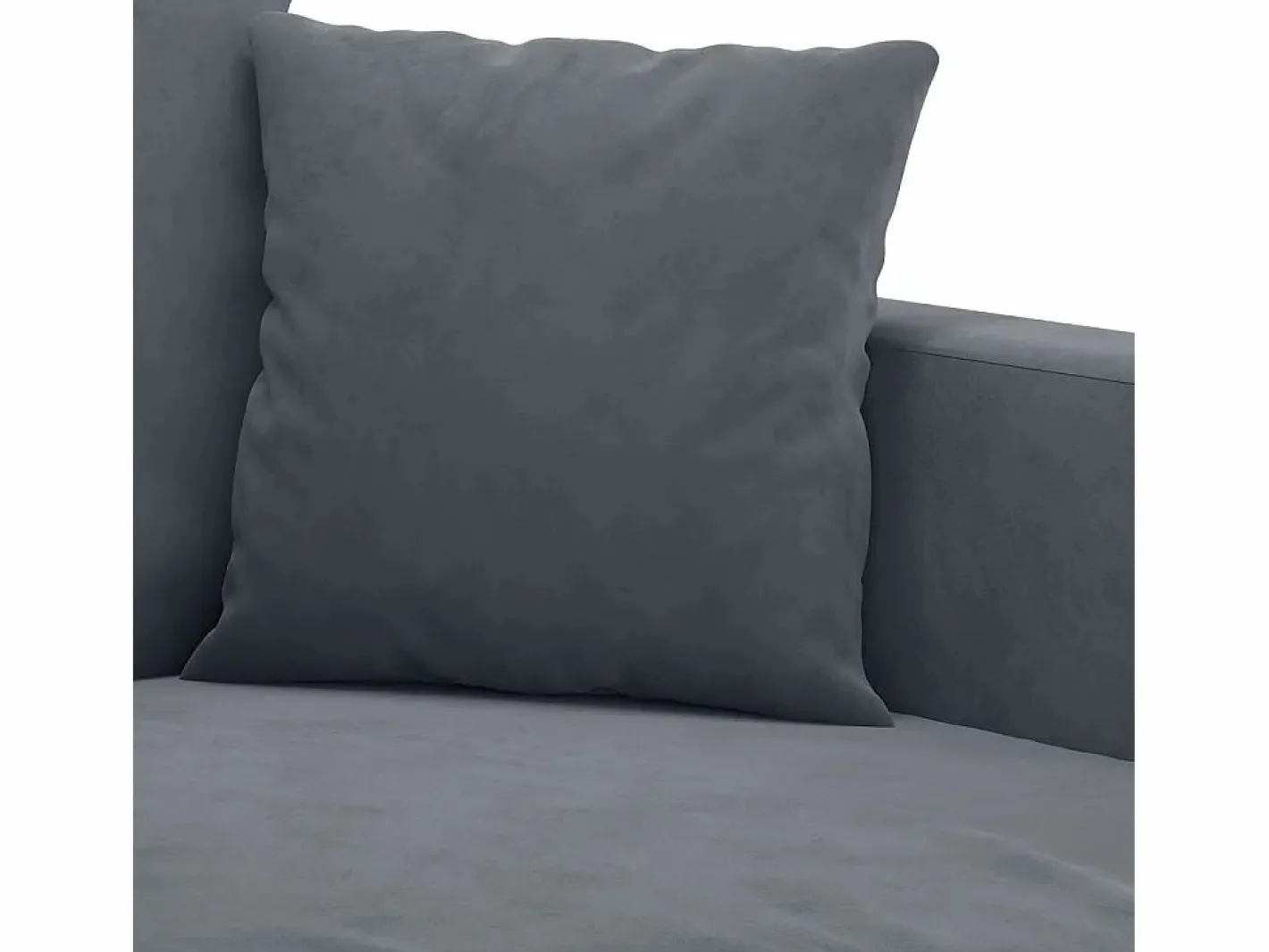vidaxl Sofá de 2 plazas de terciopelo oscuro 140 cm Gris