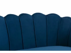 Sofá de 2 plazas de terciopelo azul noche DANDELION^Vente-unique Outlet