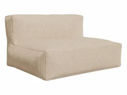 Vente-unique Sofá de 2 plazas de terciopelo color acanalado NOUMARA Beige Discount