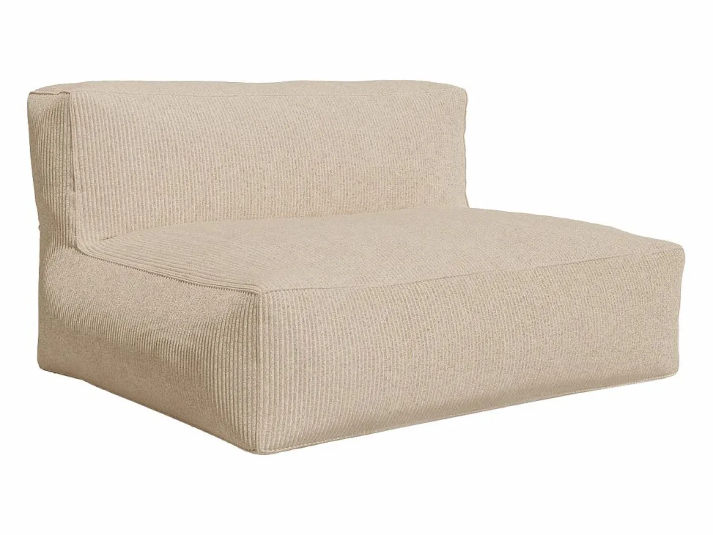 Vente-unique Sofá de 2 plazas de terciopelo color acanalado NOUMARA Beige Discount