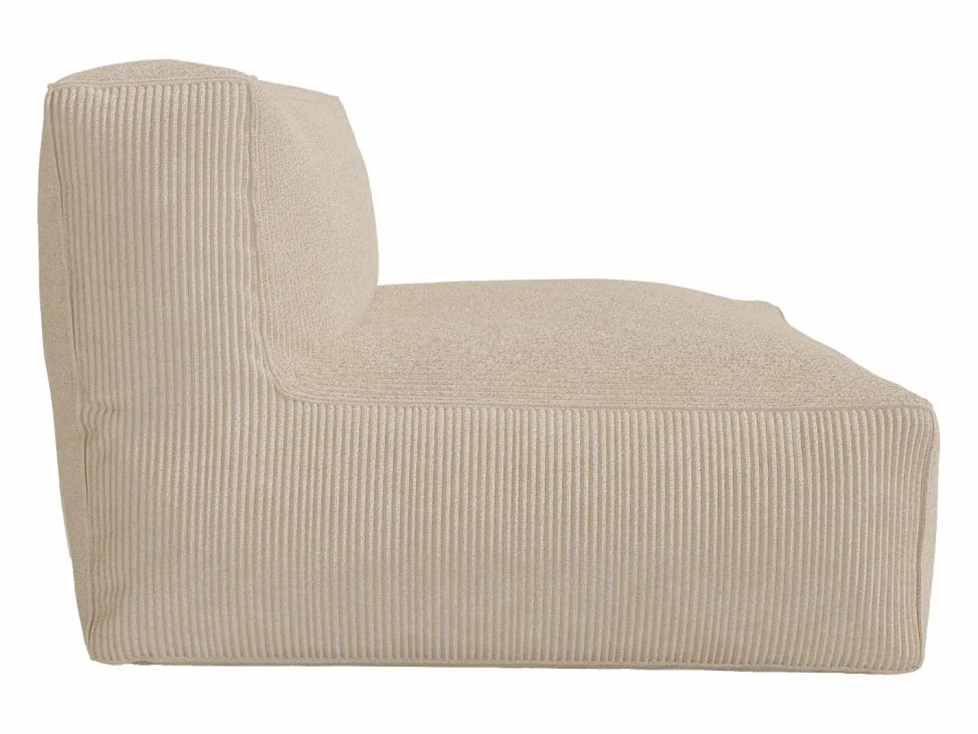 Vente-unique Sofá de 2 plazas de terciopelo color acanalado NOUMARA Beige Discount