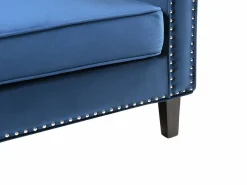 Vente-unique Todos Los Sofás|Sofá Vintage|Sofá de 3 plazas de terciopelo de estilo vintage MASULI