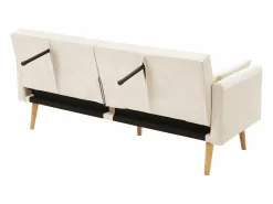 Sofá de 2 plazas de terciopelo , con respaldo y reposabrazos ajustables, de diseño moderno, para salón o dormitorio^OKWISH Clearance