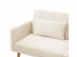 Sofá de 2 plazas de terciopelo , con respaldo y reposabrazos ajustables, de diseño moderno, para salón o dormitorio^OKWISH Clearance