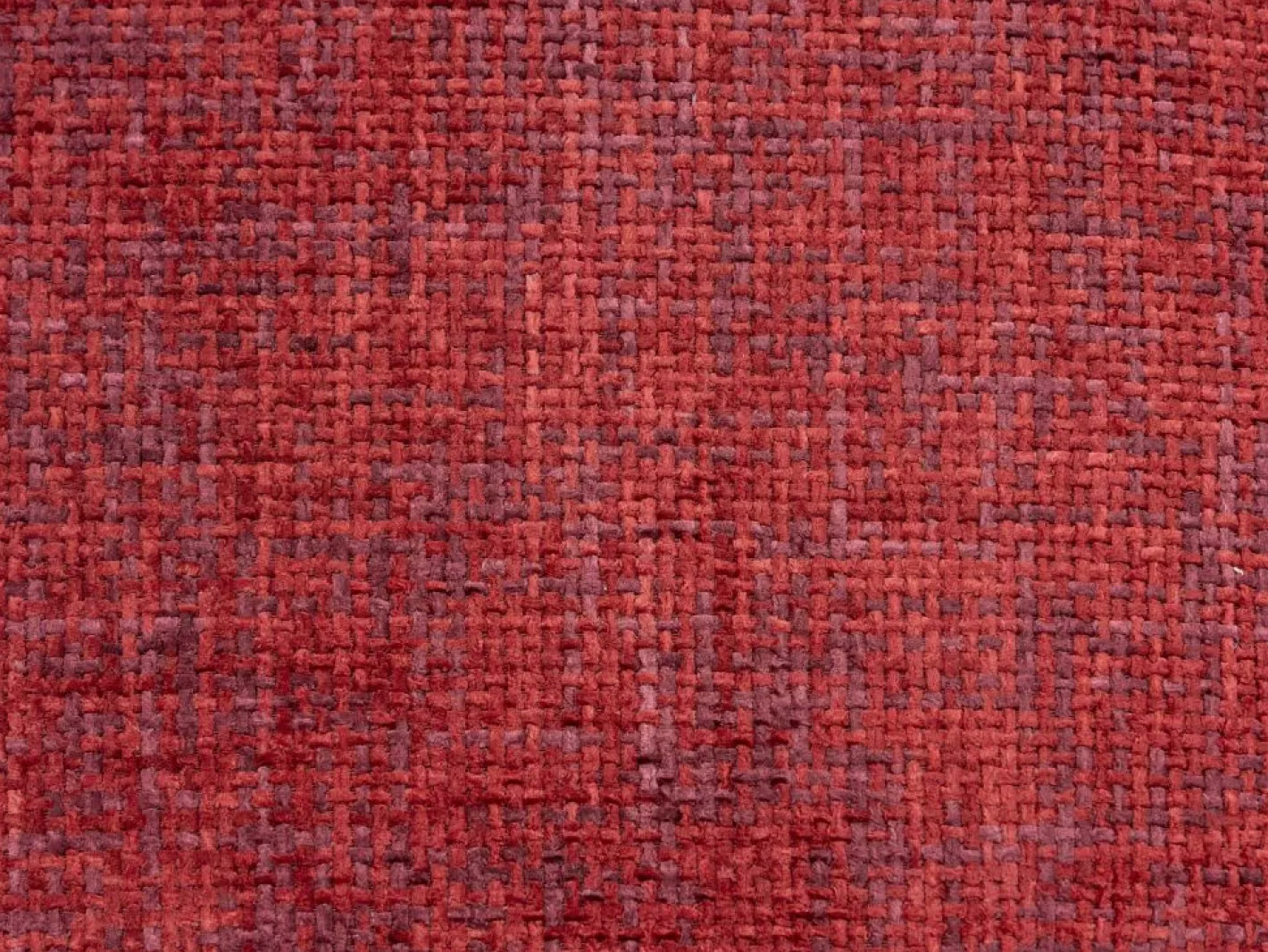 Maison Céphy Sofá de 3 plazas en tela texturizada POGNI de Rojo Sale