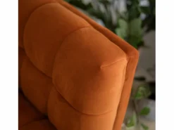 Rendez-Vous Déco Sofá De Terciopelo|Sofá - 2 Plazas|Sofá de 2 plazas en terciopelo cúrcuma - Mona