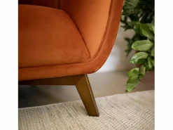 Rendez-Vous Déco Sofá De Terciopelo|Sofá - 2 Plazas|Sofá de 2 plazas en terciopelo cúrcuma - Mona