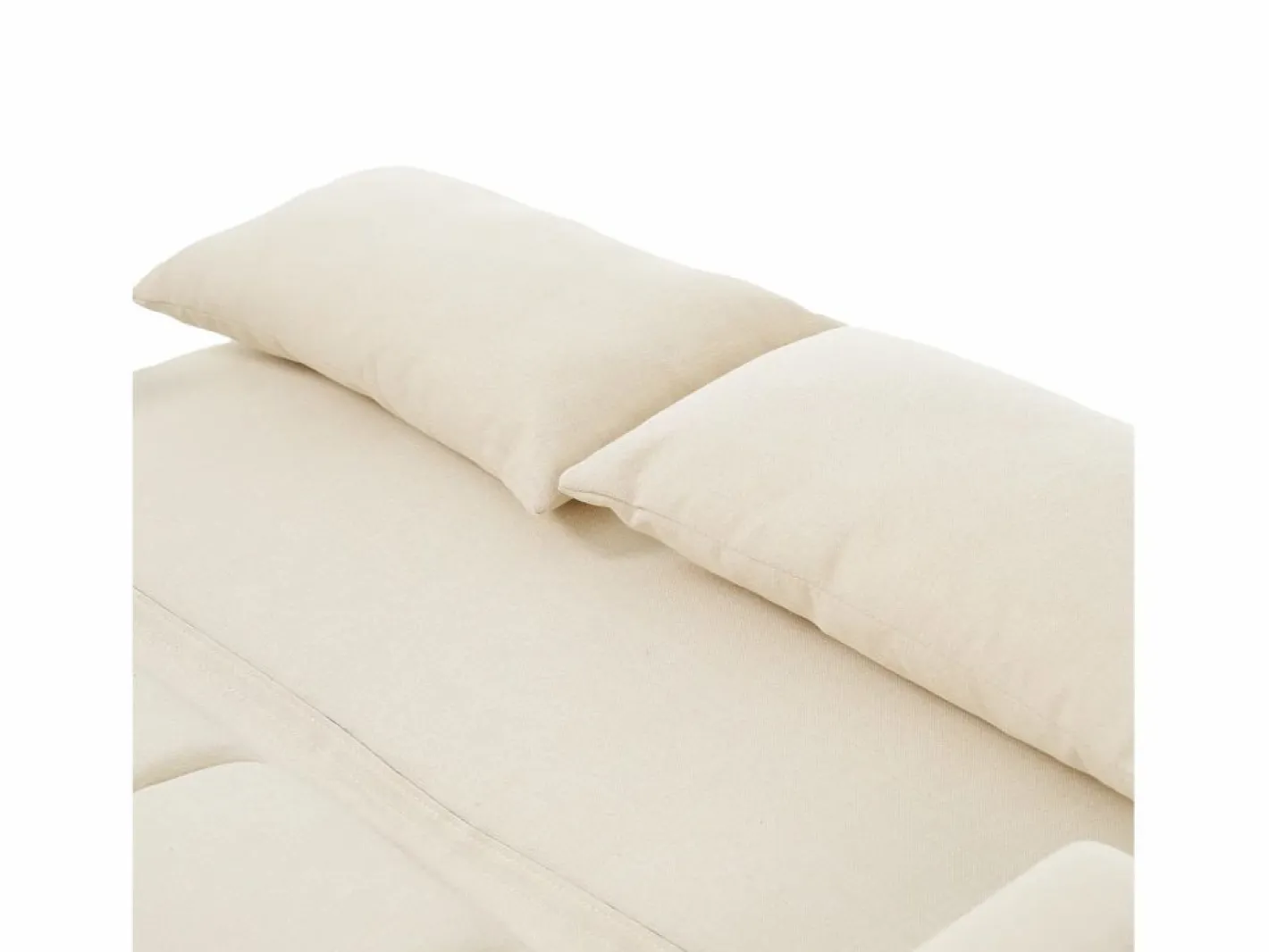 Sofá Relax|Sofá de 2 plazas extraíble - Sofá relax con respaldo regulable y 2 cojines - Lino