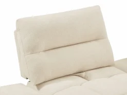 Vente-unique Sofá de 2 plazas movible hacia adelante y hacia atrás en tela texturizada APOLIU Beige Hot