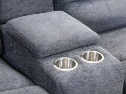 Sofá de 3+2 plazas relax eléctrico tela NEVERS^Vente-unique Hot