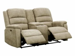 Sofá de 3+2 plazas relax eléctrico tela con tableta NEVERS^Vente-unique Discount