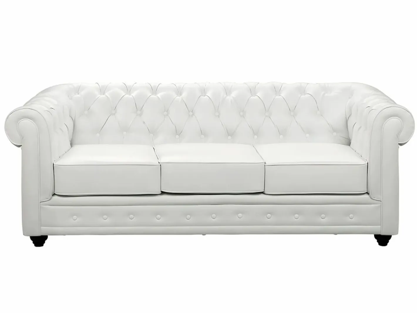 Sofá de 3 plazas y 2 plazas en imitación cuero CHESTERFIELD^Vente-unique New