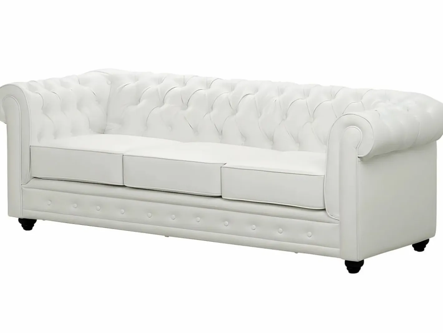 Sofá de 3 plazas y 2 plazas en imitación cuero CHESTERFIELD^Vente-unique New