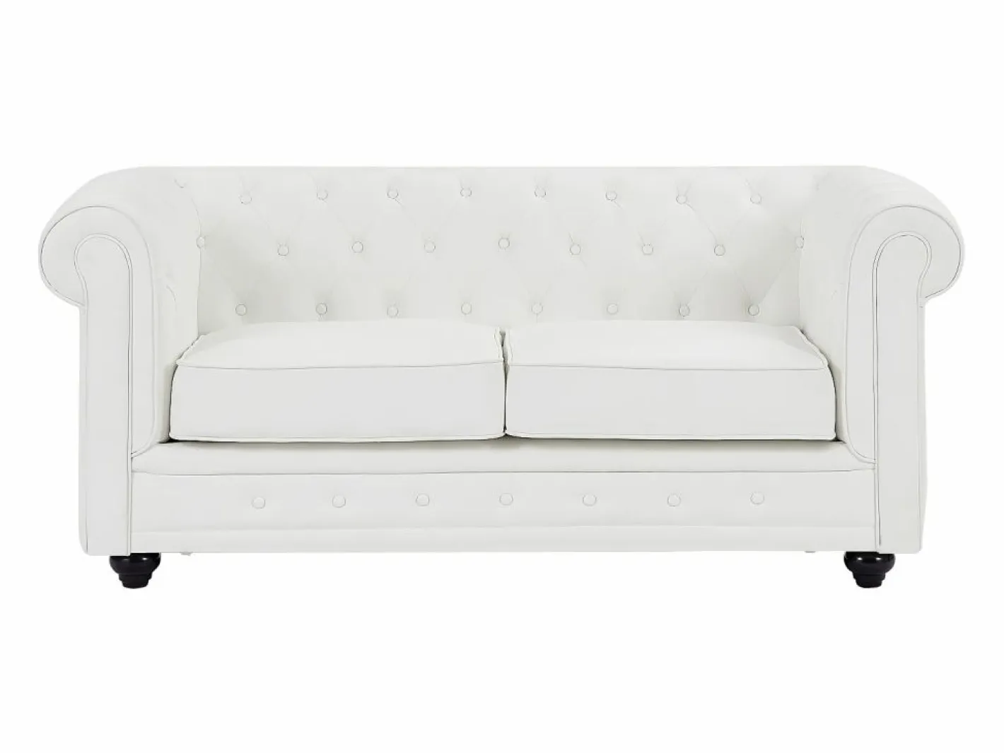 Sofá de 3 plazas y 2 plazas en imitación cuero CHESTERFIELD^Vente-unique New