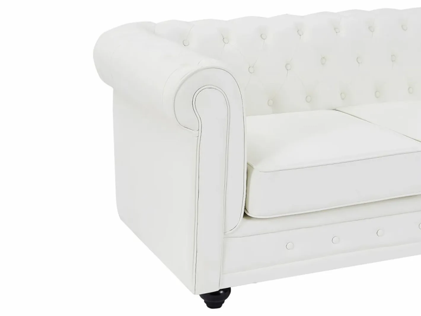 Sofá de 3 plazas y 2 plazas en imitación cuero CHESTERFIELD^Vente-unique New