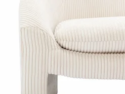 Sofá de 2 plazas y sillón de pana color beige OSSANA^Vente-unique Clearance