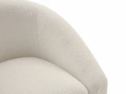 Vente-unique Conjunto Sofá Y Sillón|Sofá de 2 plazas y sillón en tejido tela de rizo OSSANA