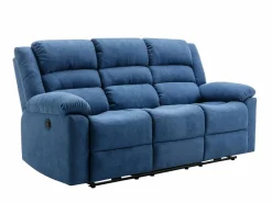 Sofá de 3 plazas y sillón reclinable eléctrico de tela BUROLO^Vente-unique Discount