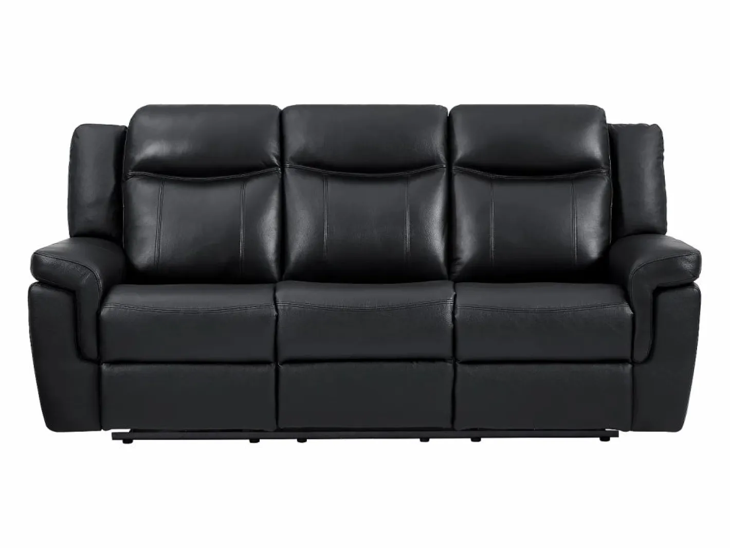Sofá de 3 plazas y sillón relax eléctrico de piel KENNETH^Vente-unique