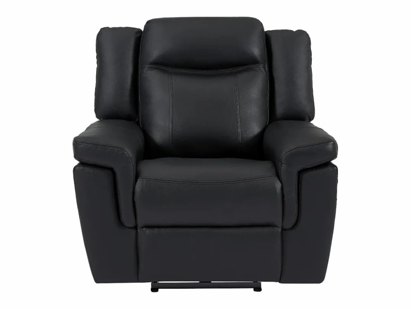 Sofá de 3 plazas y sillón relax eléctrico de piel KENNETH^Vente-unique