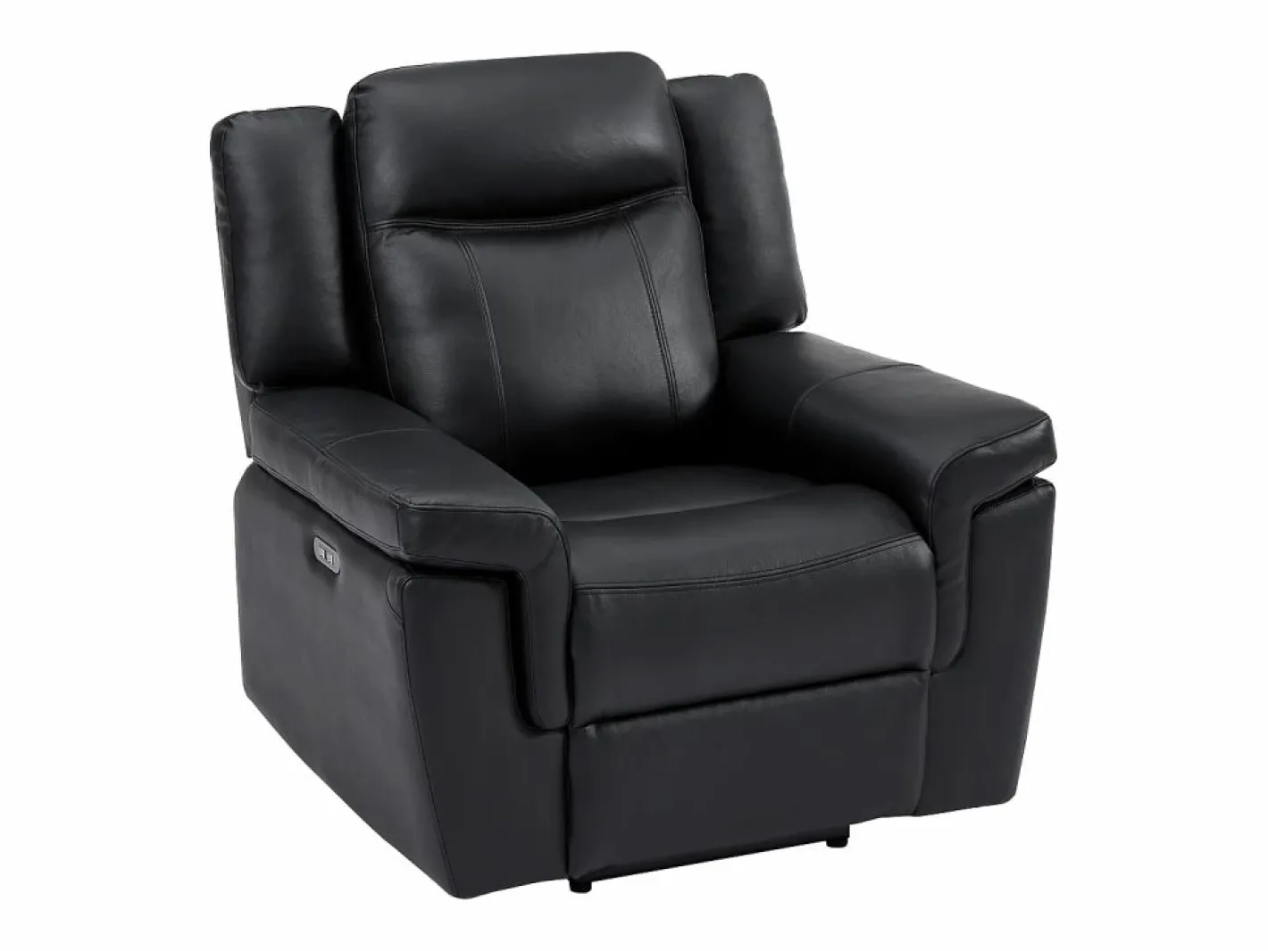 Sofá de 3 plazas y sillón relax eléctrico de piel KENNETH^Vente-unique